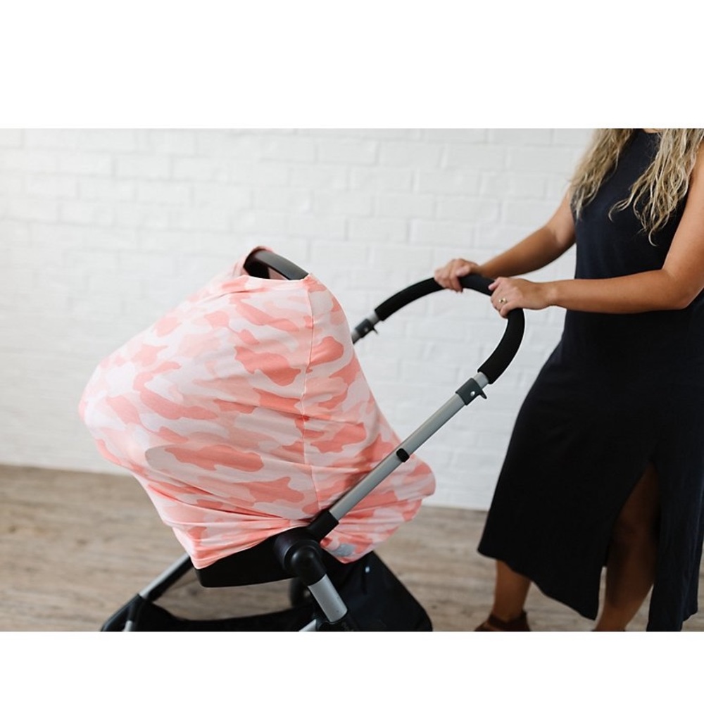 Copper pearl car seat cover/ nursing cover